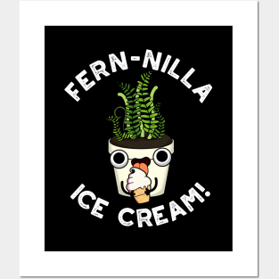 Fernilla Ice Cream Funny Ice Cream Plant Pun Posters and Art